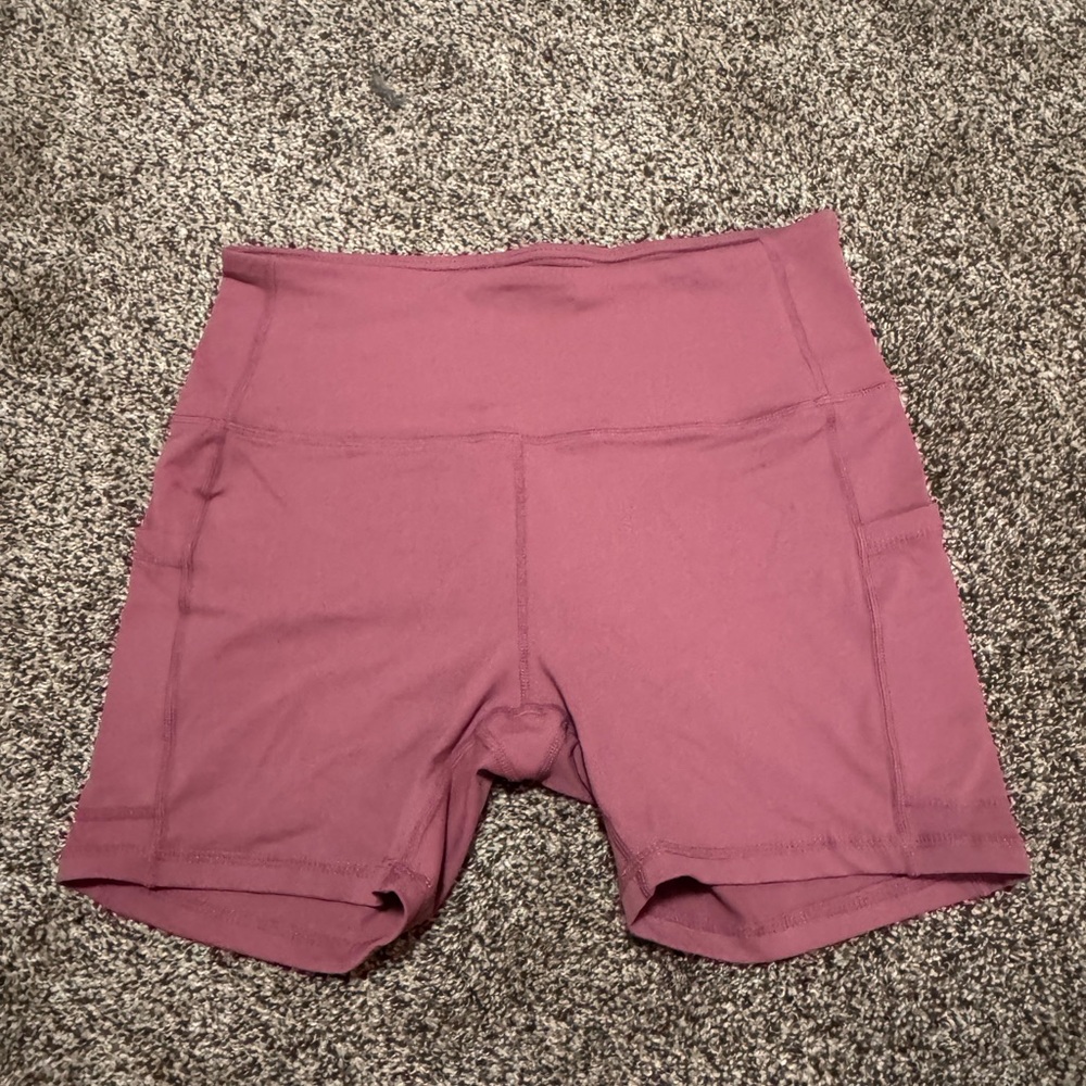 Women's Mauve High-Waisted Shorts